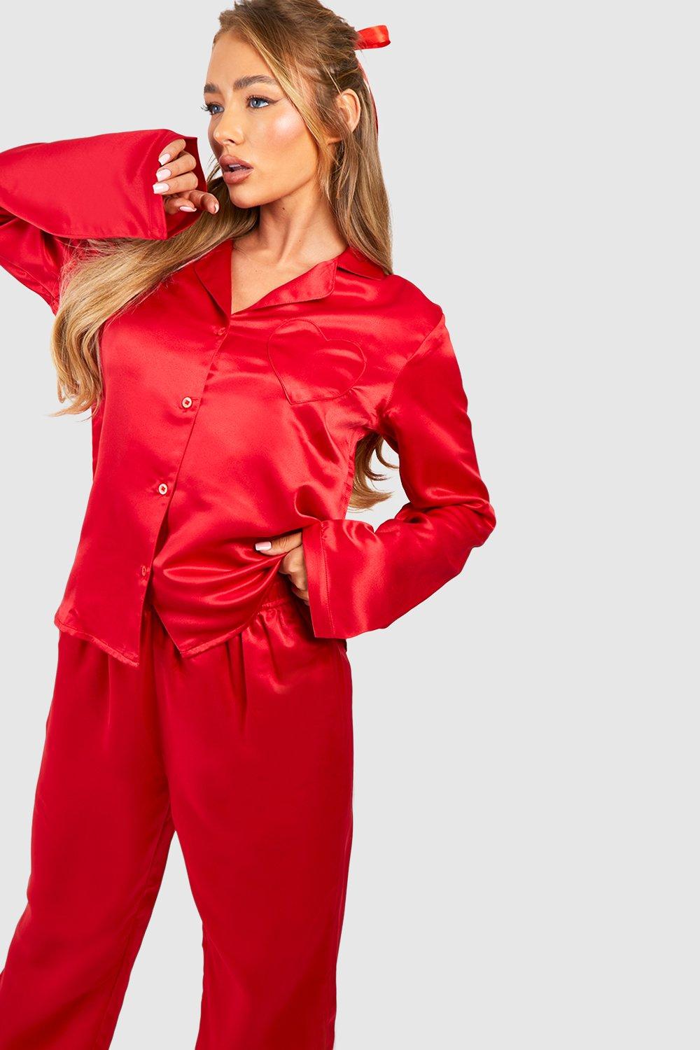 Red best sale heart pyjamas