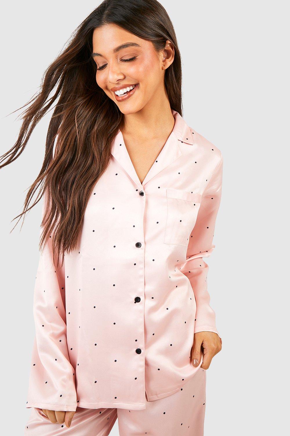 Mini Pink Satin Pyjamas