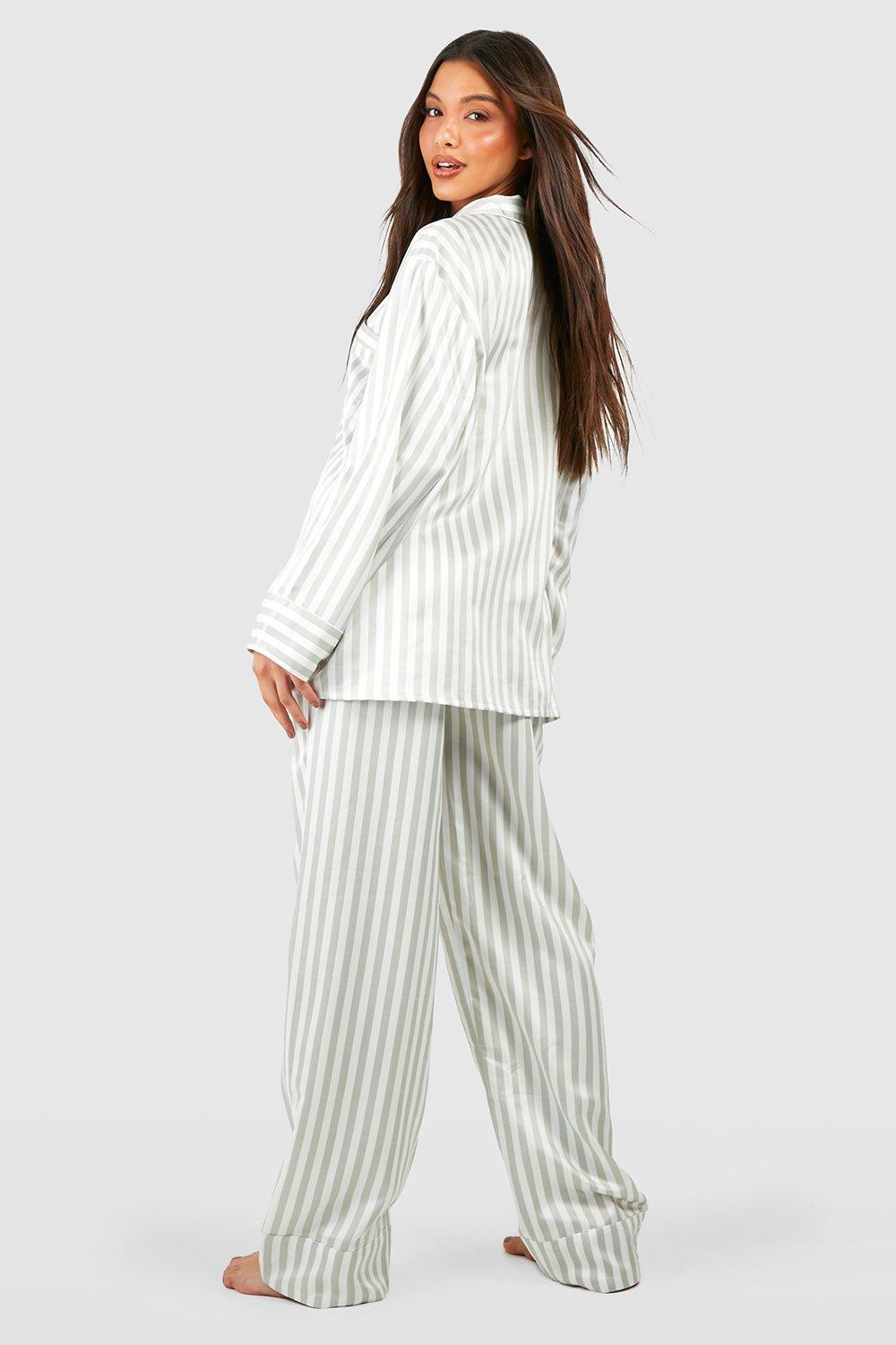 Satin best sale pjs boohoo