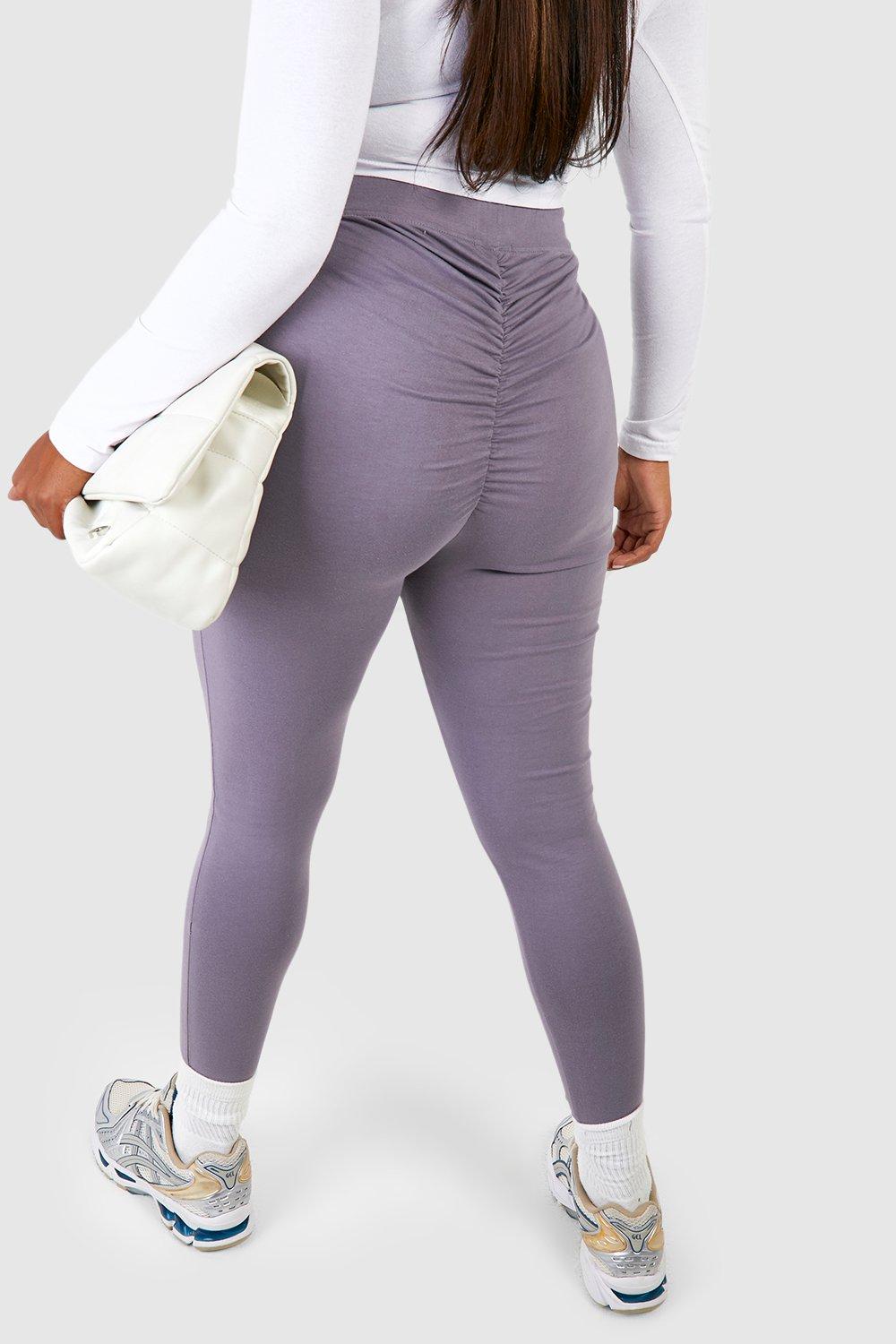 Ruched Bum Booty Boosting Jersey Leggings