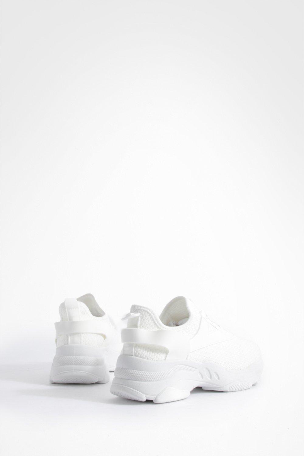 Boohoo white chunky on sale trainers