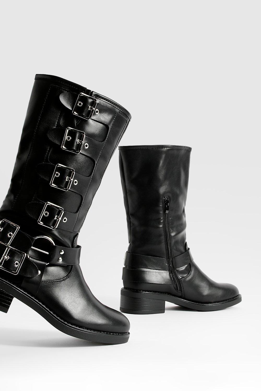 Boohoo on sale biker boots