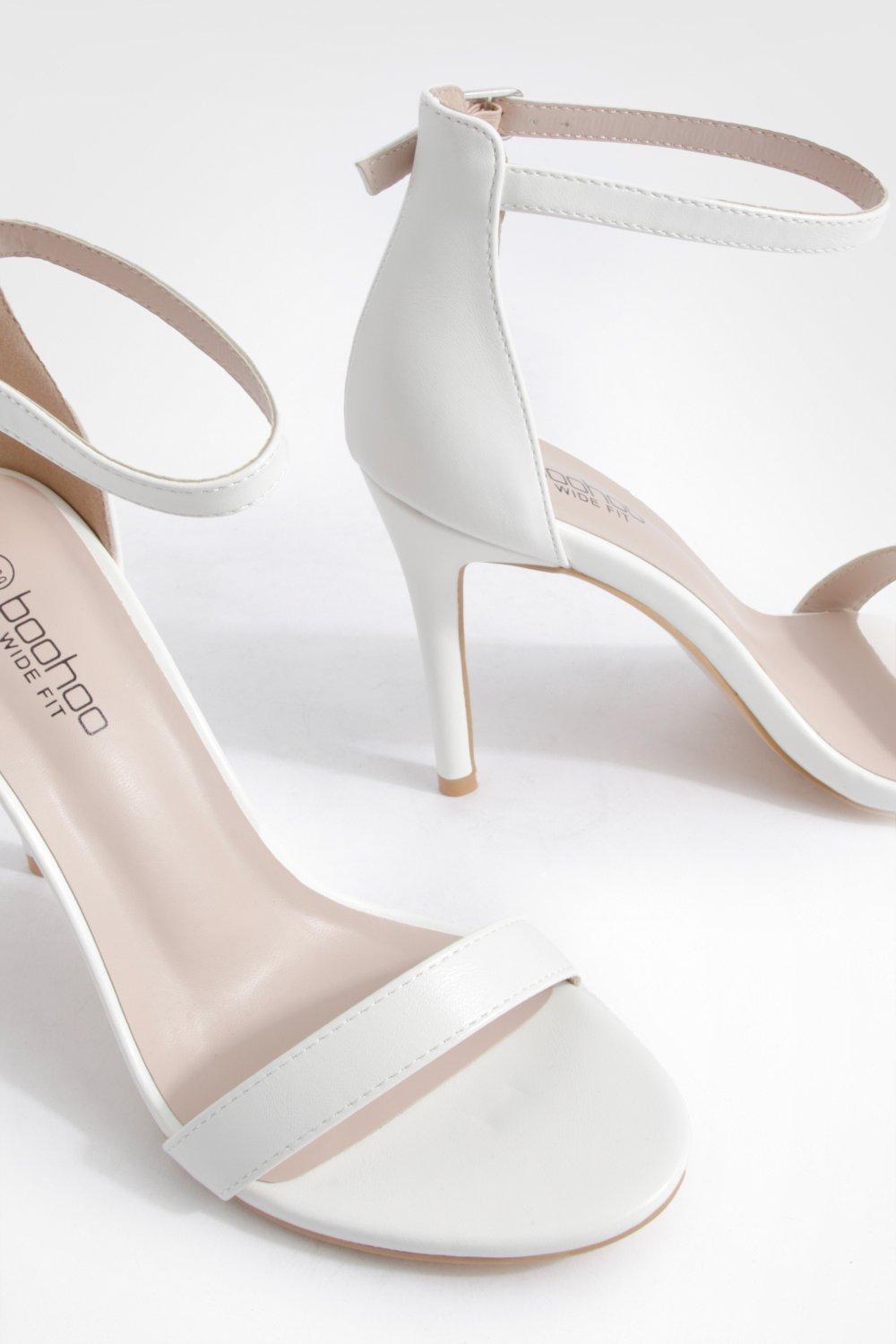 Boohoo hot sale white heels