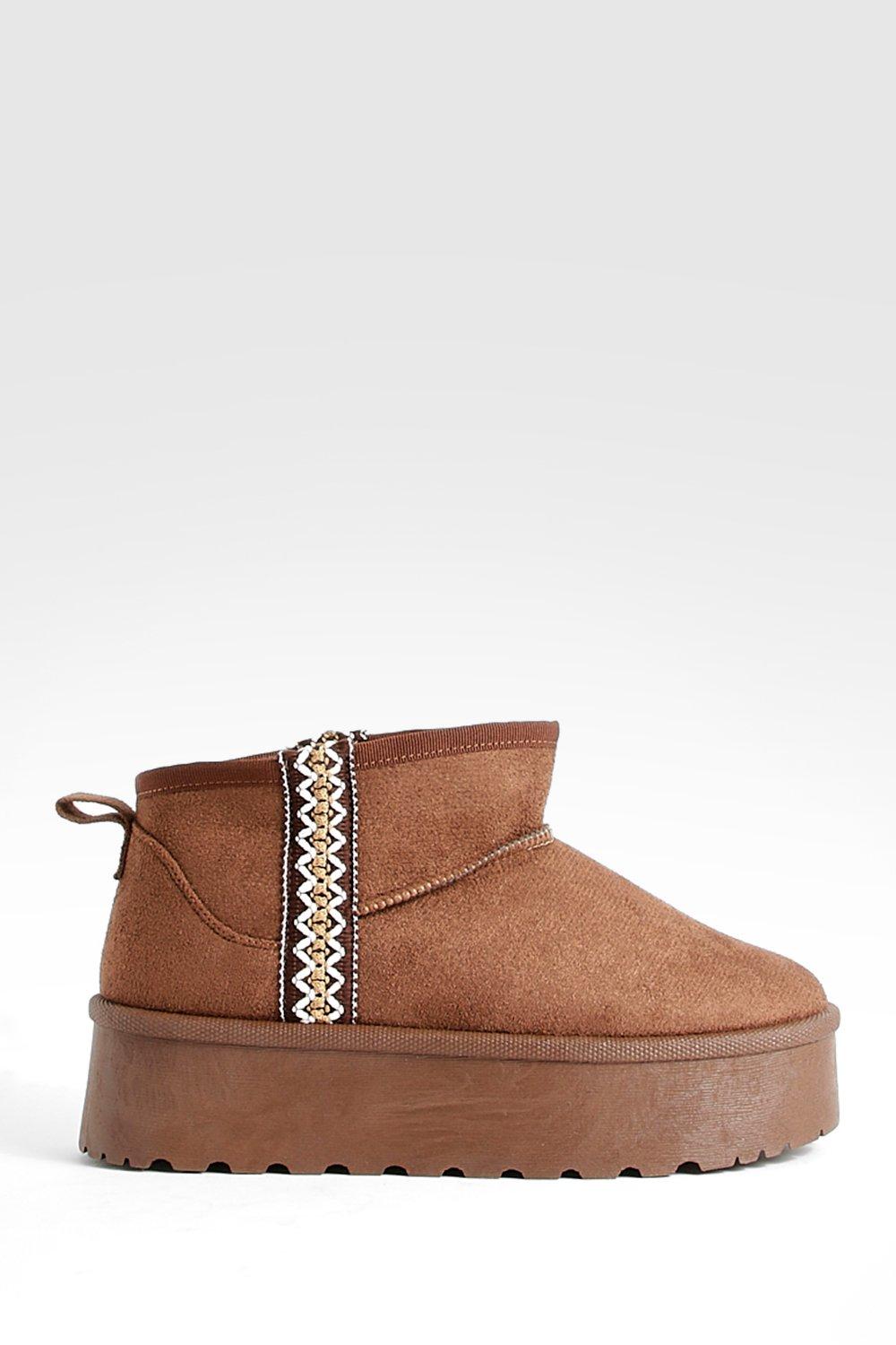 Brown hotsell embroidered boots