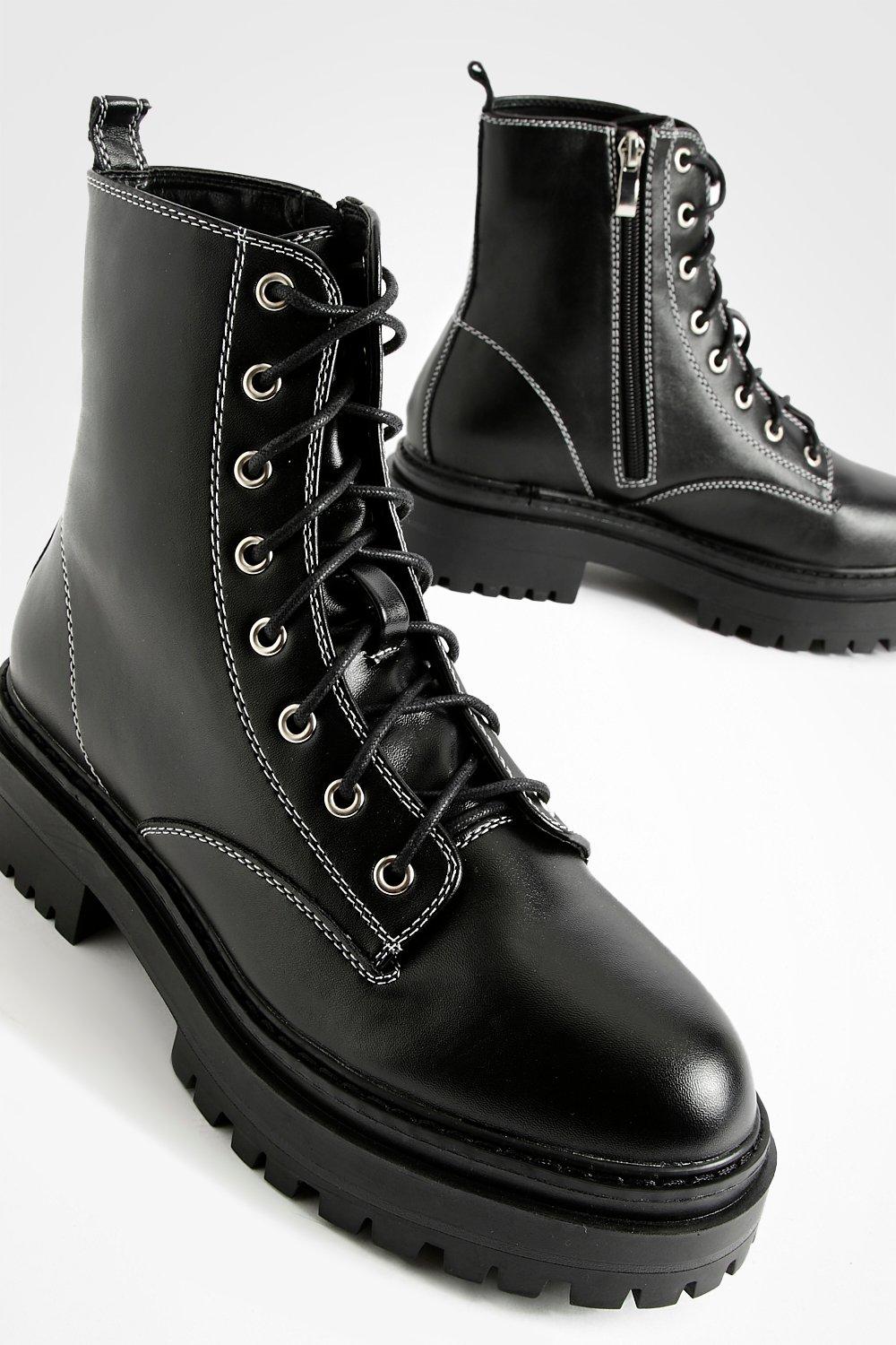 boohoo biker boots