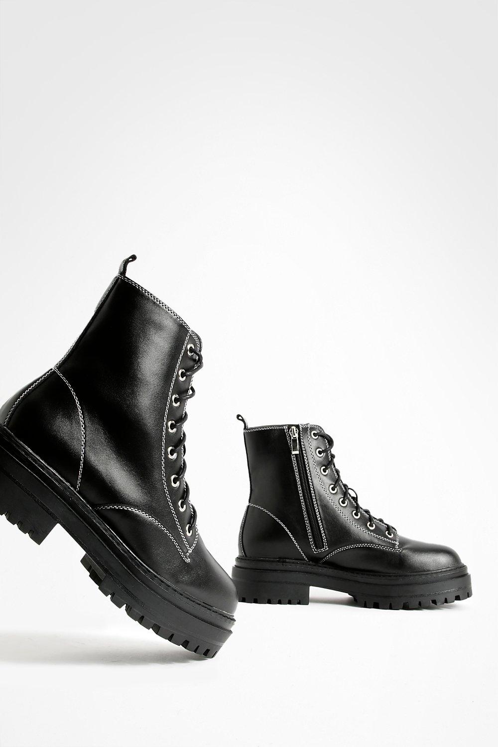 boohoo biker boots