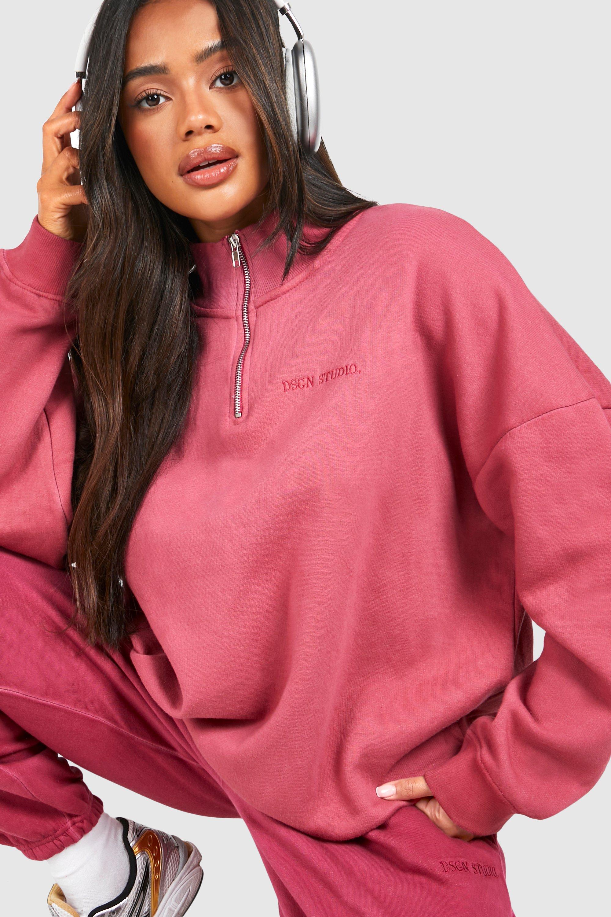 Overdyed half zip on sale sweatshirt