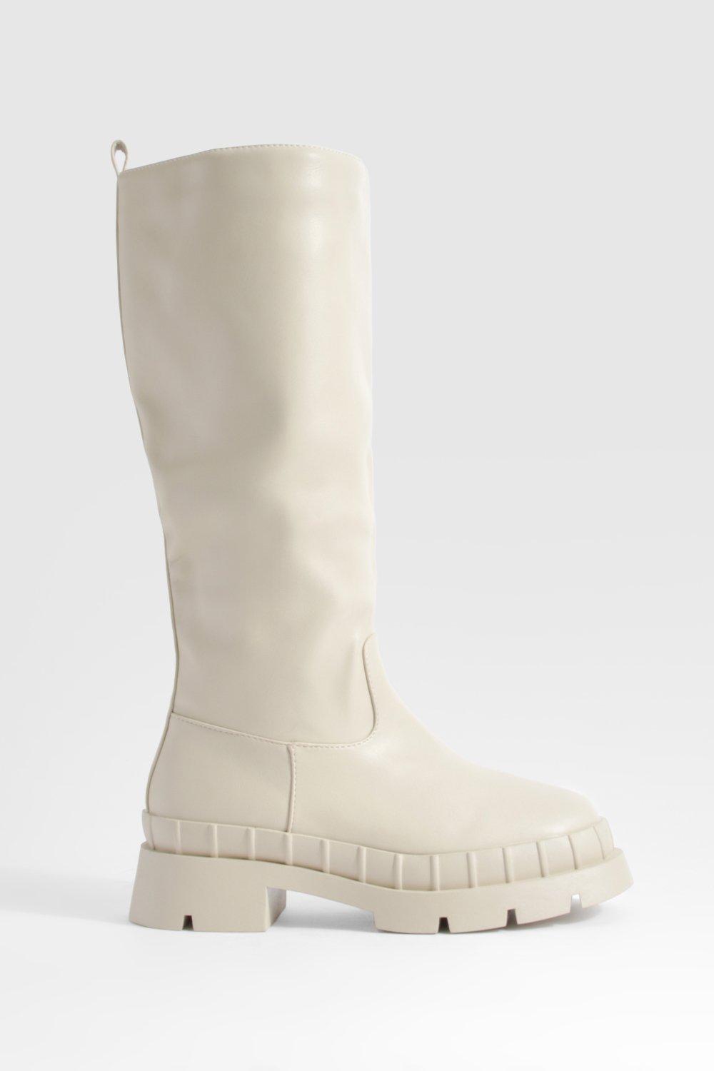 Boohoo on sale white booties