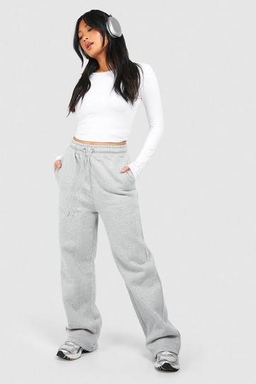 Petite Basic Straight Leg Jogger ash grey