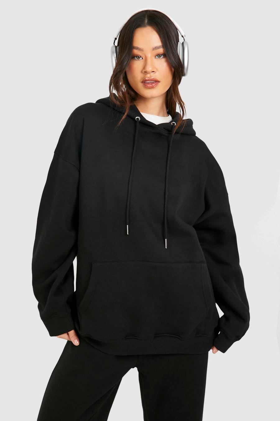 Black Tall Basic Oversize hoodie image number 1