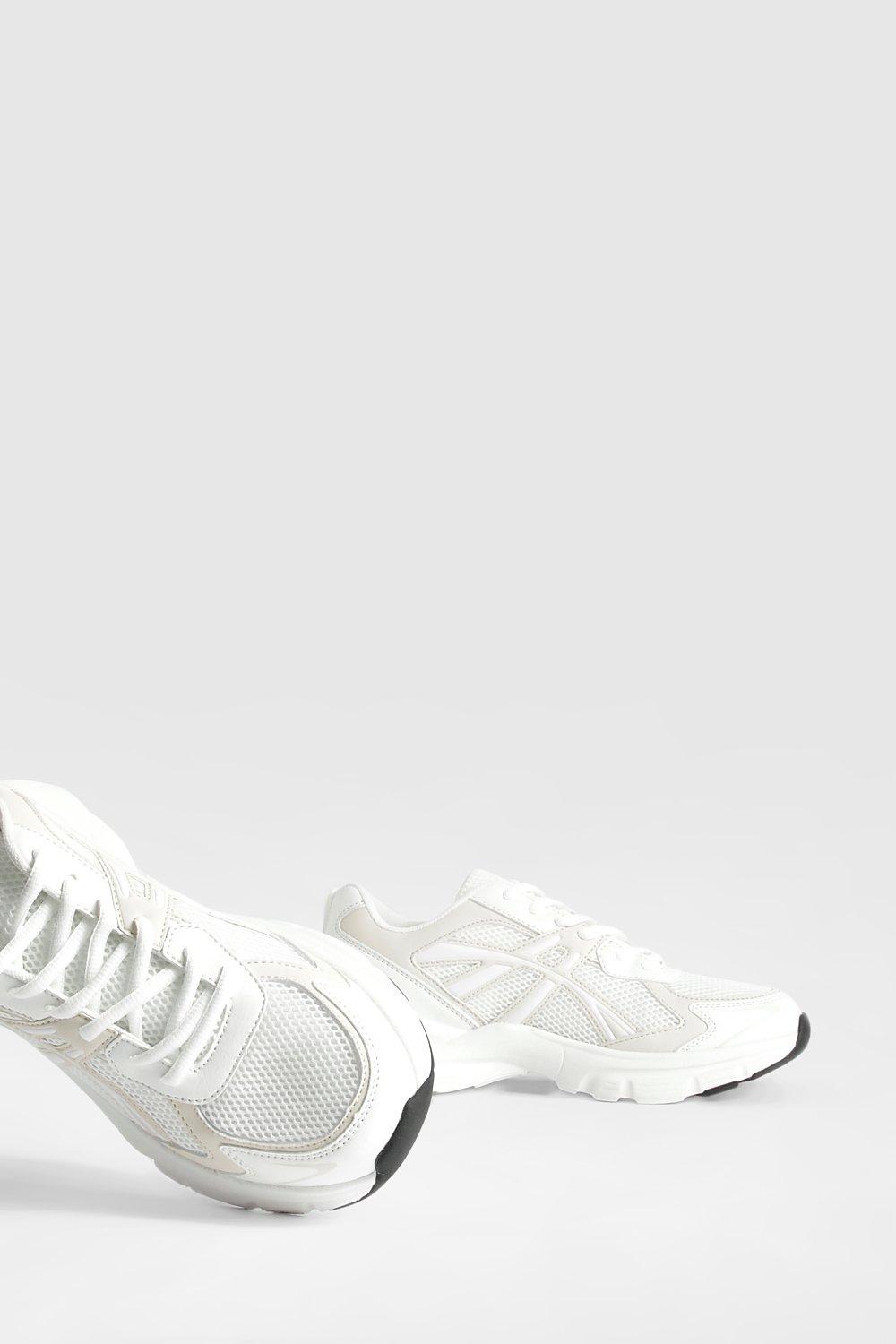 Contrast Stripe Chunky Sporty Dad Sneakers | boohoo USA Contrast Stripe Chunky Sporty Dad Sneakers | boohoo USA