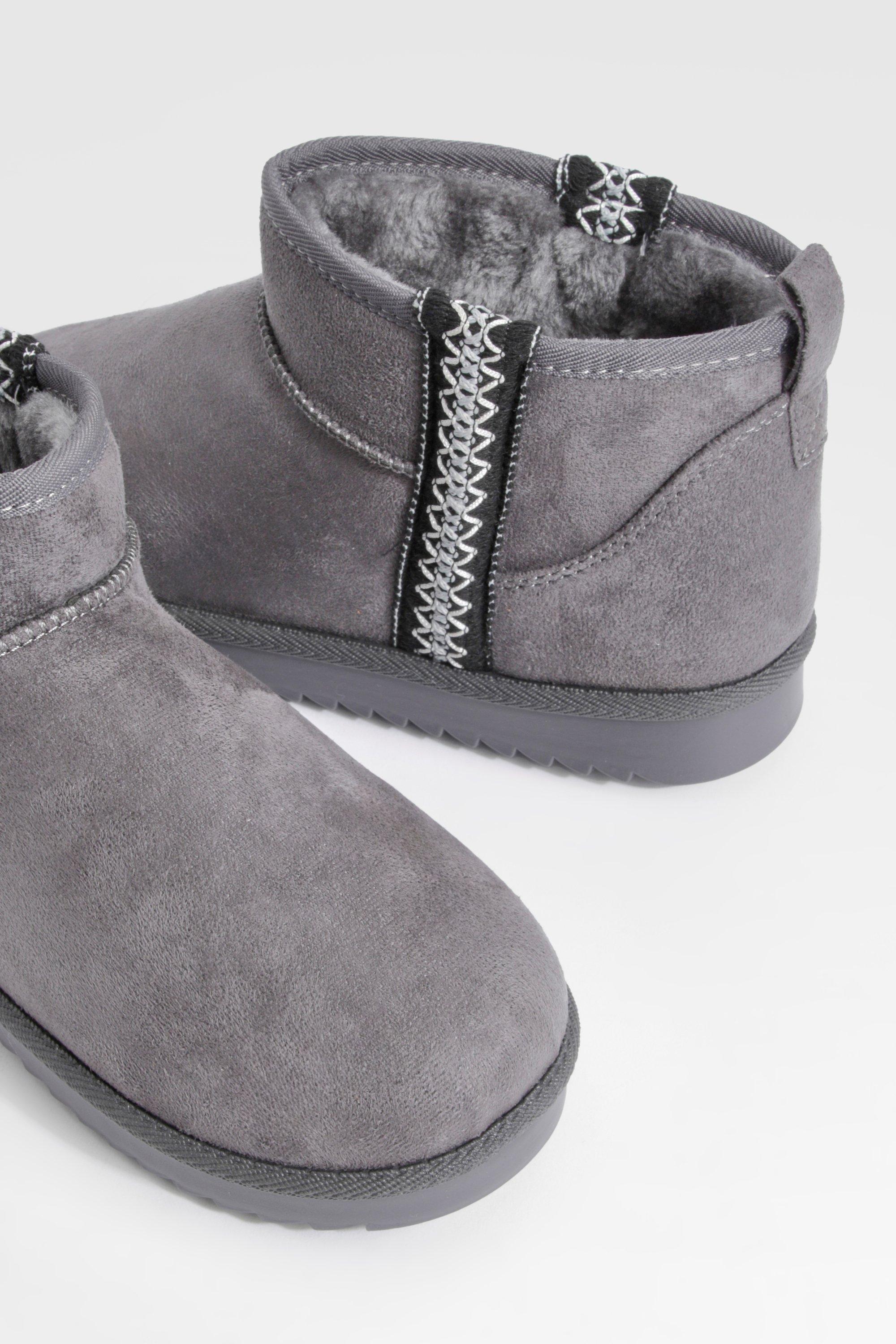 Boohoo grey boots hotsell
