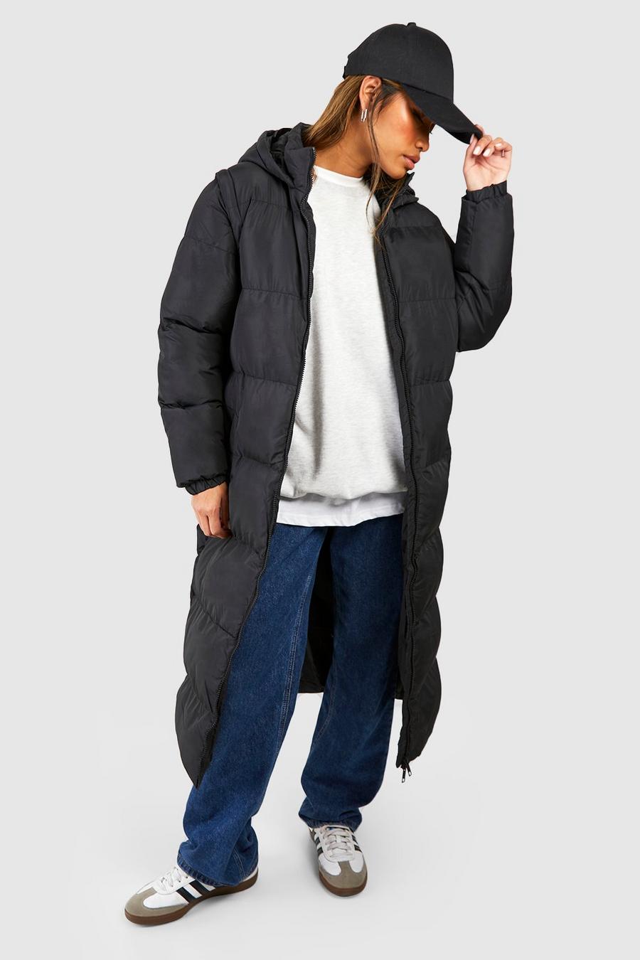 Black 2 In 1 Maxi Puffer Jacket image number 1
