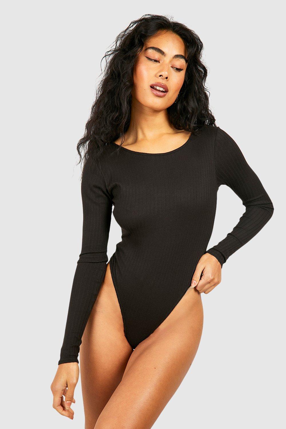 Black crew cheap neck bodysuit