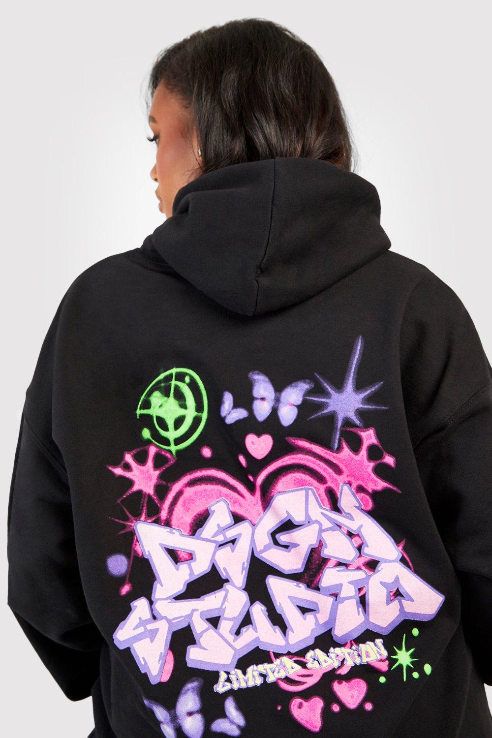 Boohoo best sale graffiti hoodie