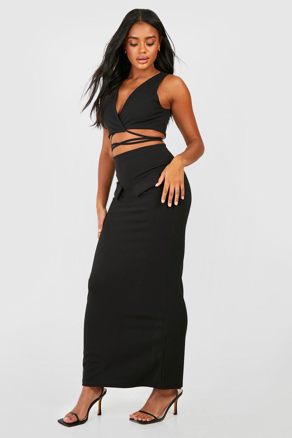 Maxi skirt 2025 tie waist