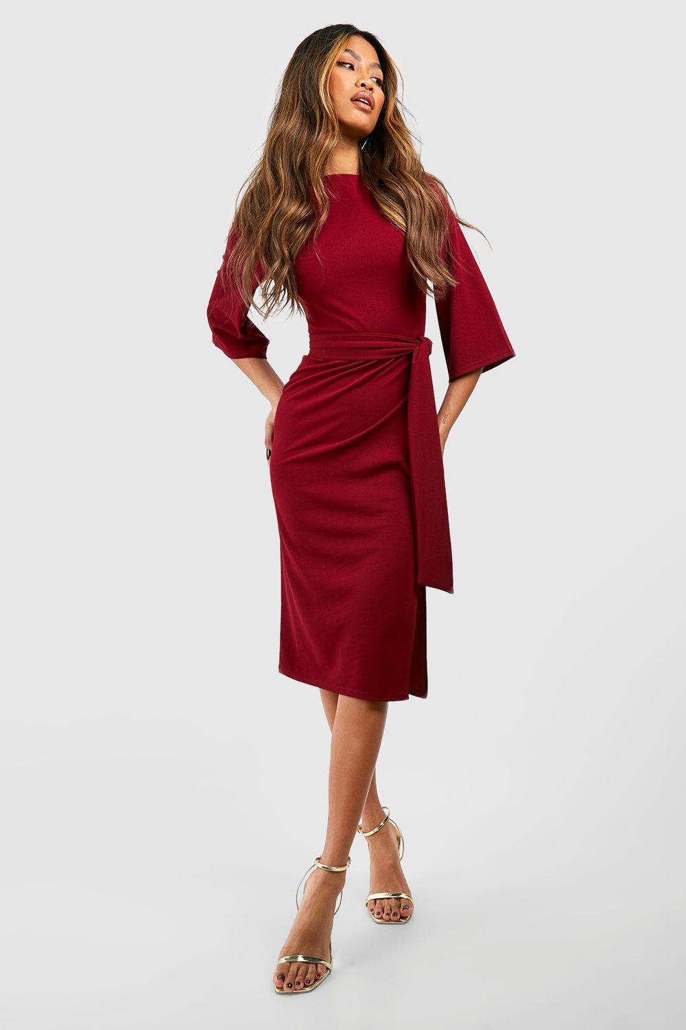 Midi pencil dress outlet with sleeves