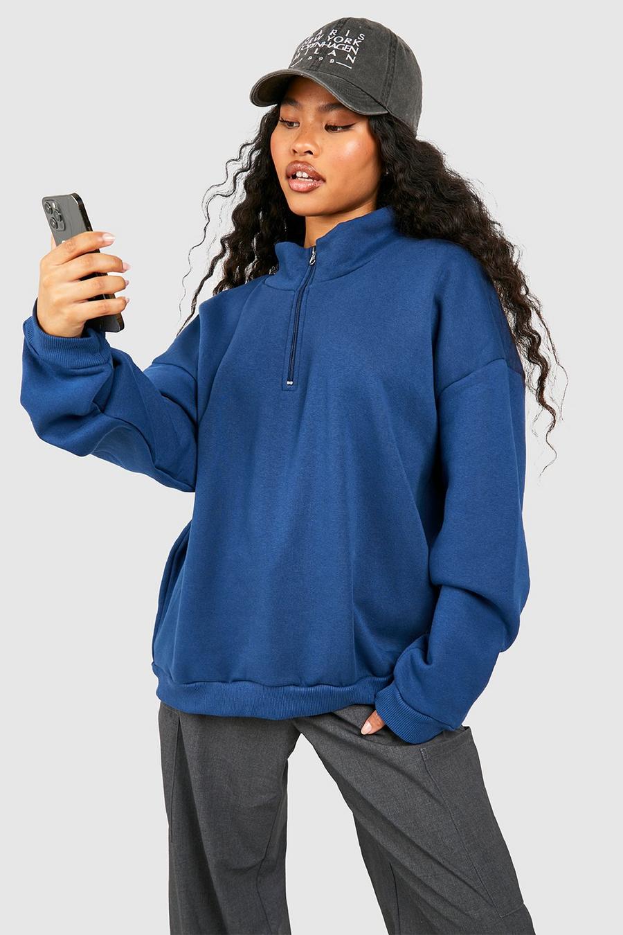 Navy Wear the FILA® Marina Hoodie and stay warm and chic