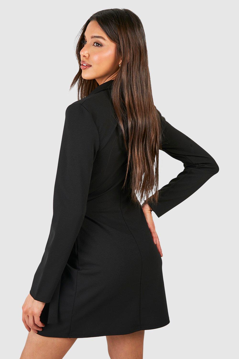 Boohoo tie clearance side blazer dress