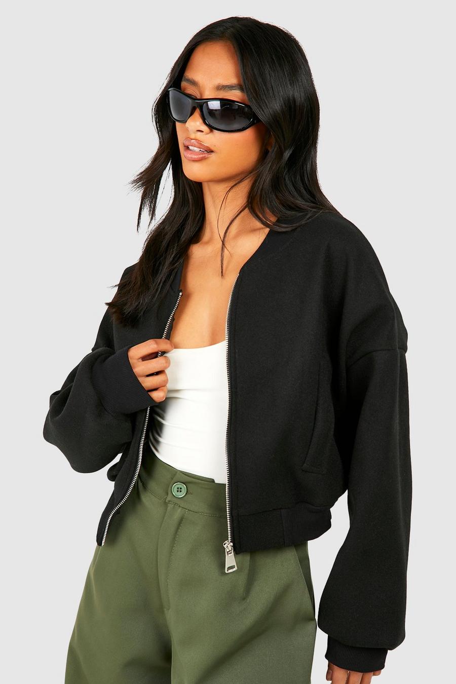 Black buy evans longline pocket detail jacket 