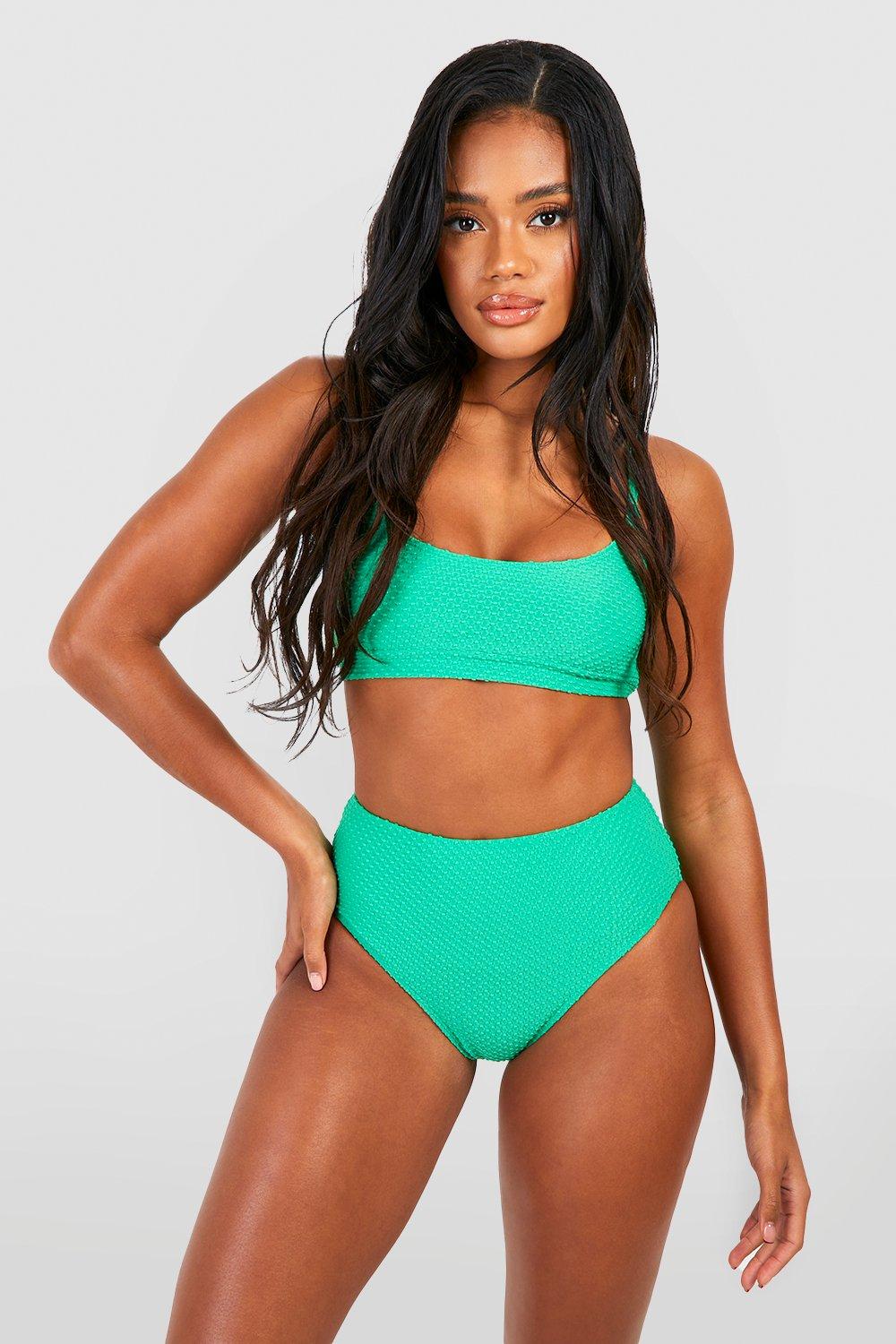 Boohoo neon clearance green bikini