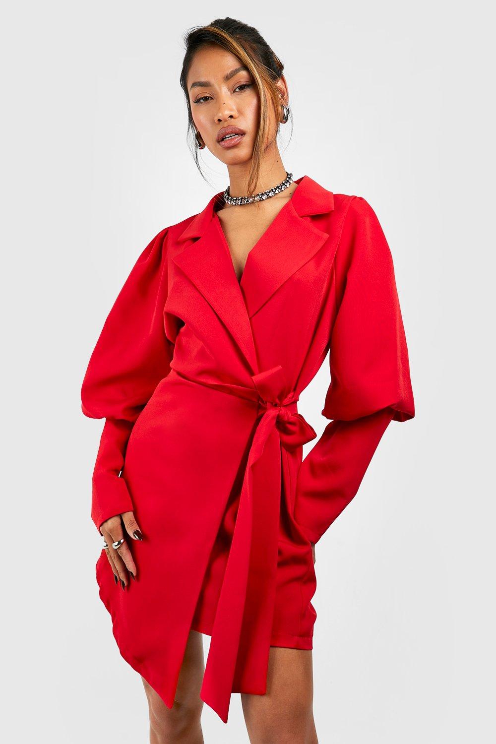 Robe best sale blazer rouge