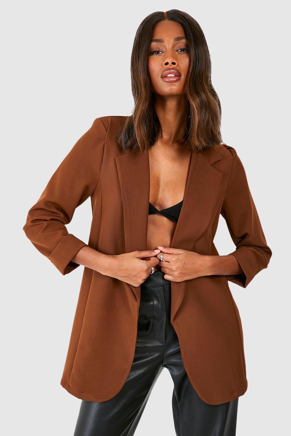 Boohoo ladies blazers best sale