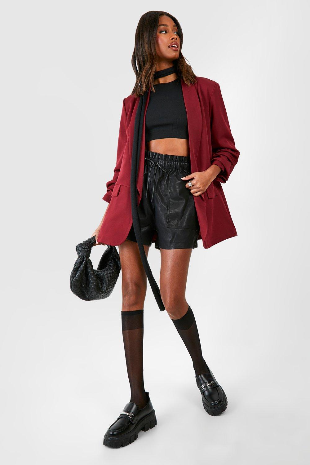 Missguided red outlet jacket