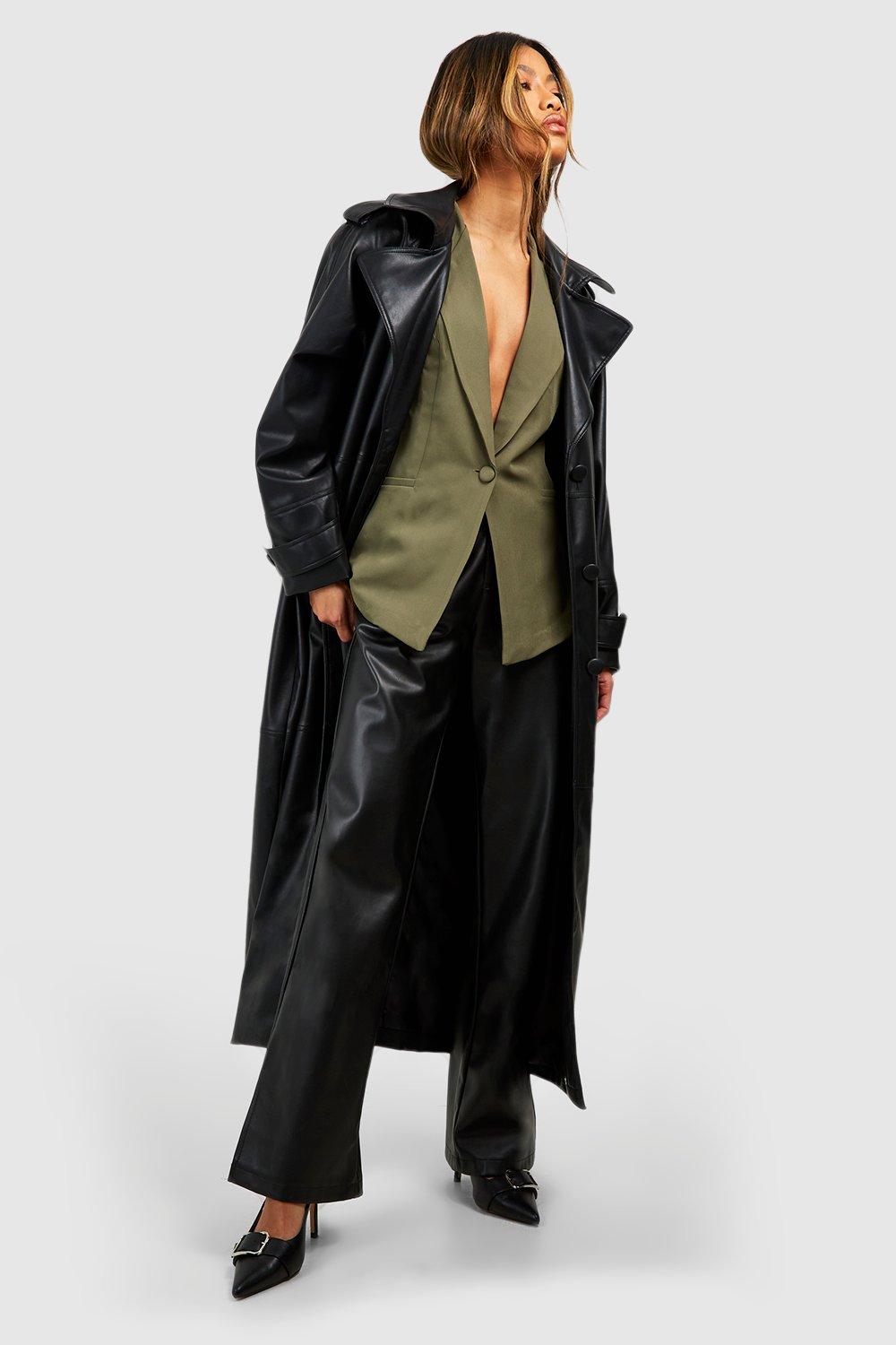 Gilet long cintré femme clearance