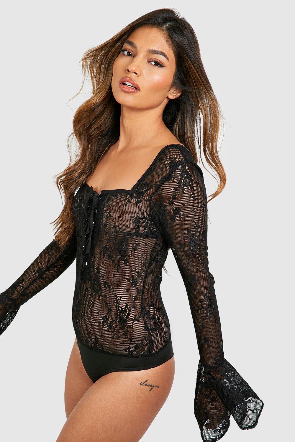 Boohoo lace bodysuit online