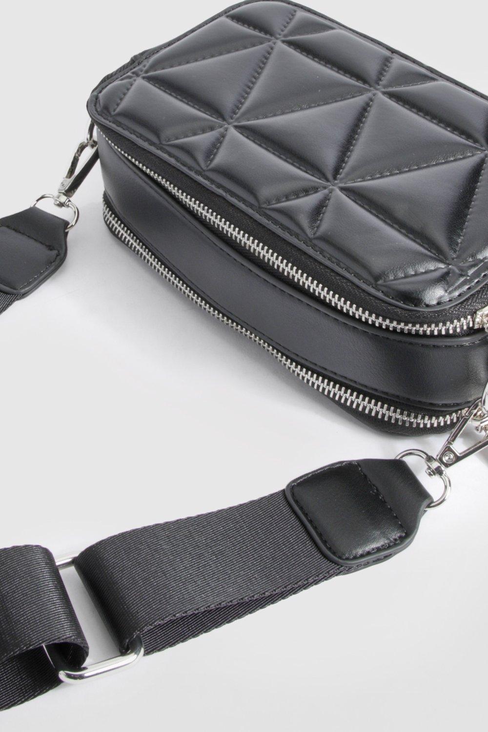Quilted Canvas Strap Camera Bag