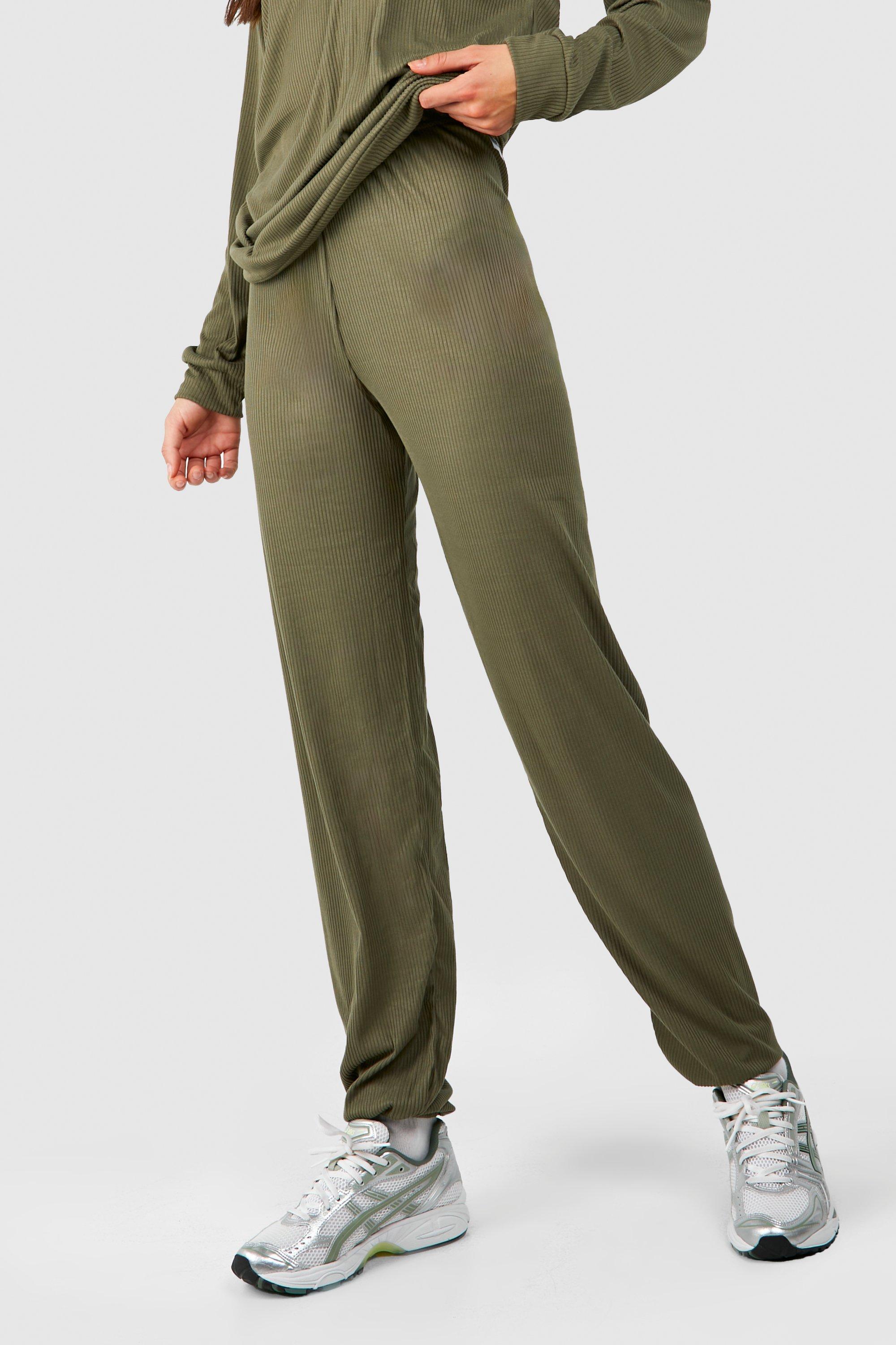 Women's Sweatpants with Ribbed Cuffs