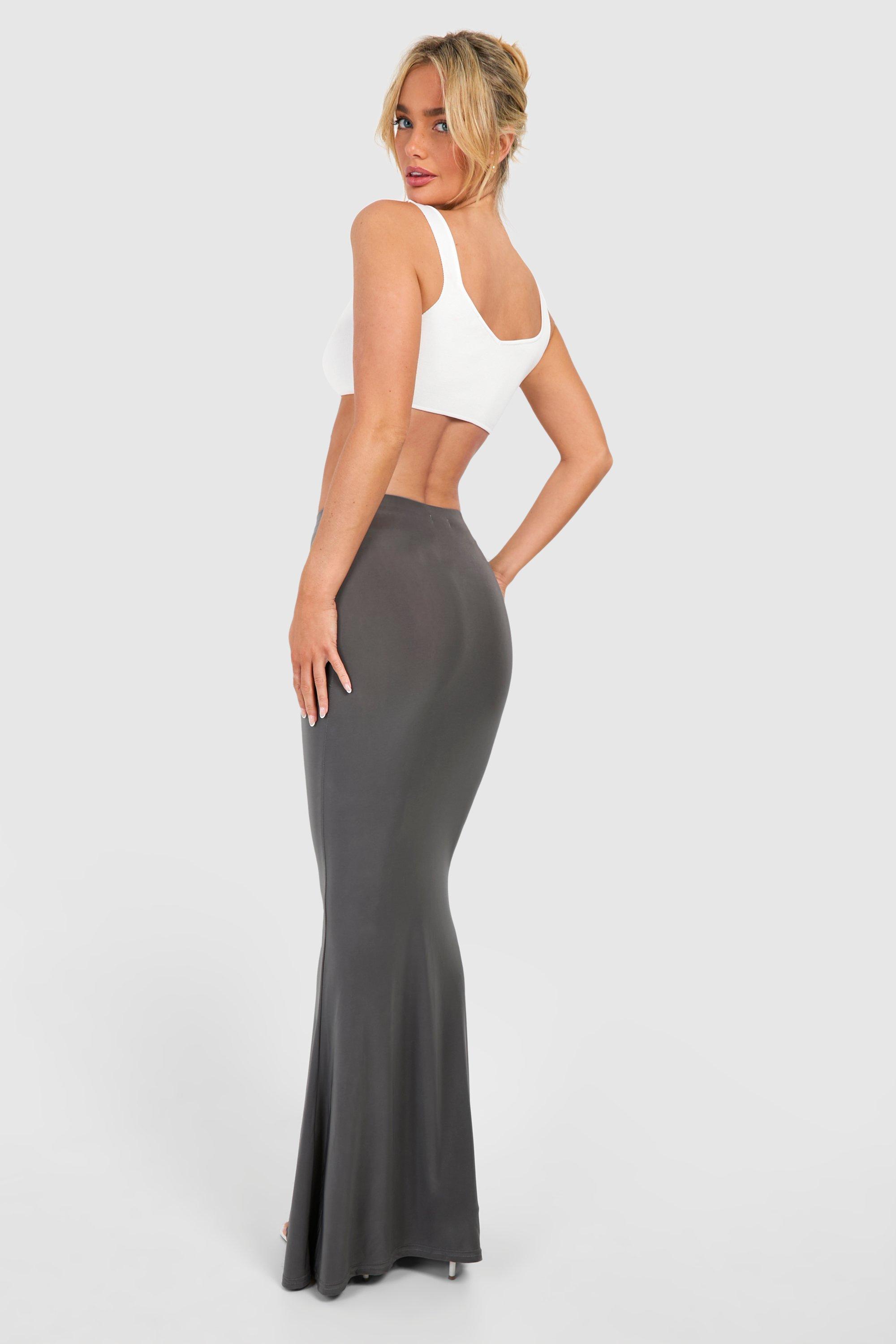 Fishtail Slinky Maxi Skirt