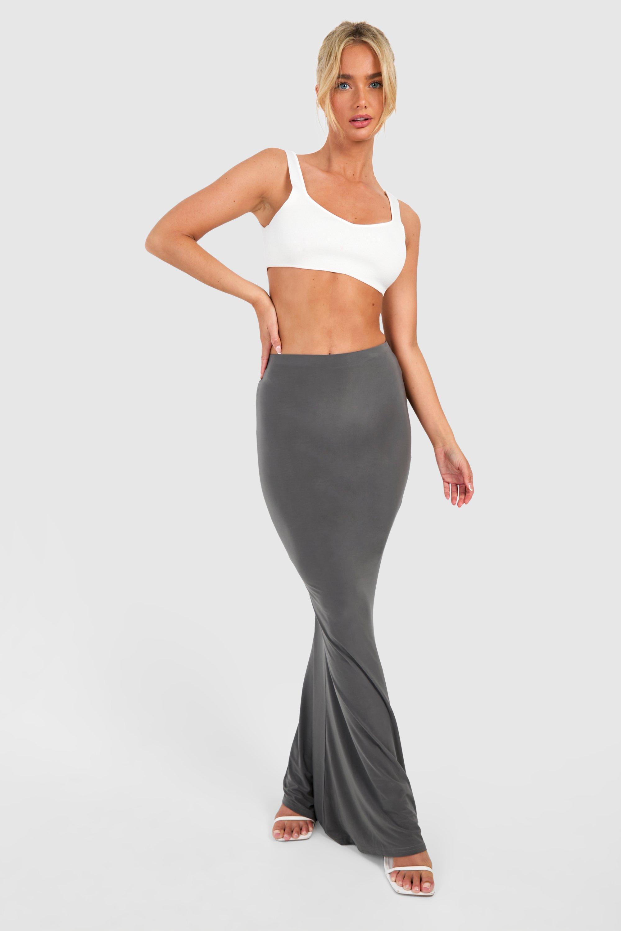 Grey fishtail skirt sale