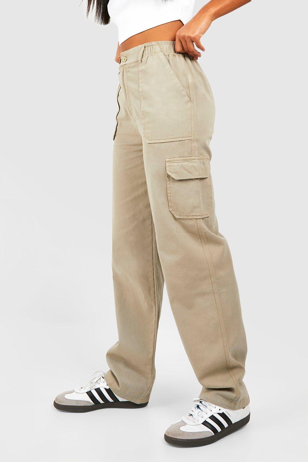 Mid Rise Cargo Pants