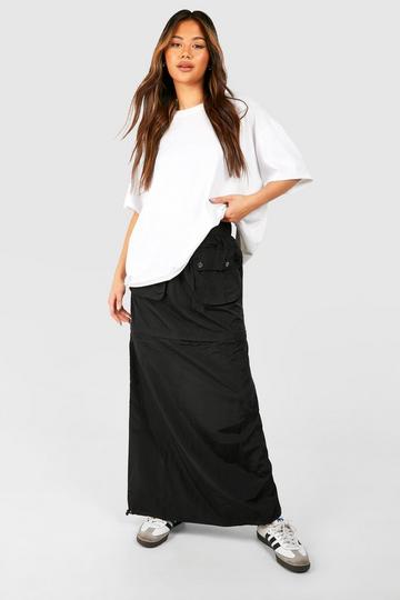 2-In-1 Cargo Rok Met Rits Detail black