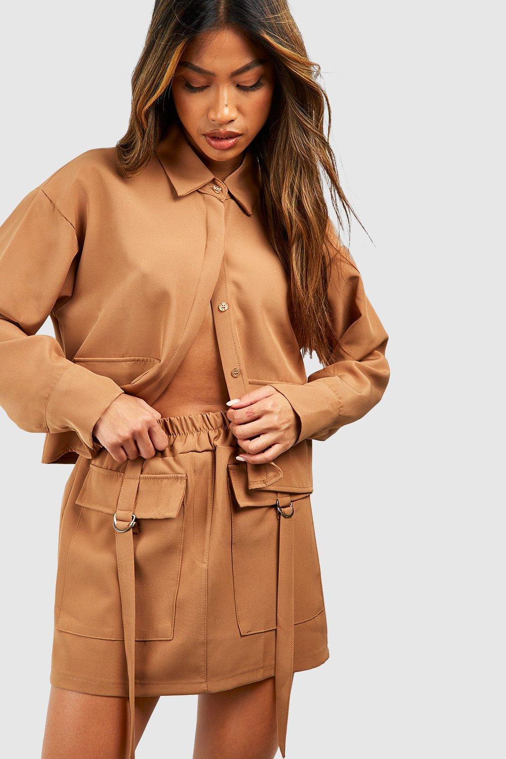 Tan utility outlet skirt