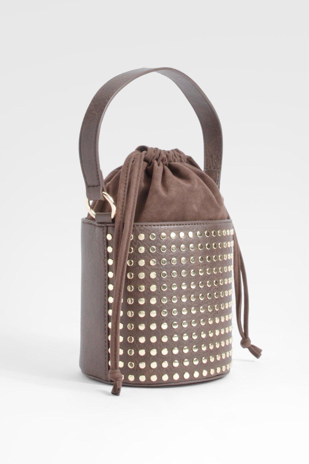 Studded on sale bucket bag