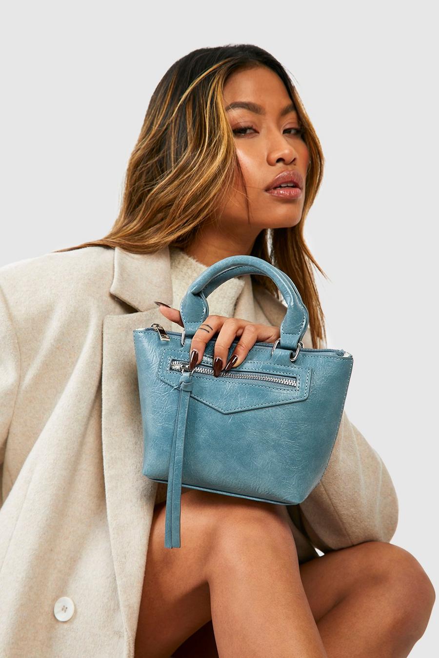Blue blå Tassel Detail Grab Bag