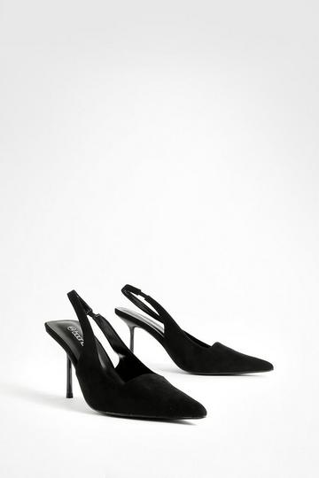 Slingback Extreme Point Pumps black