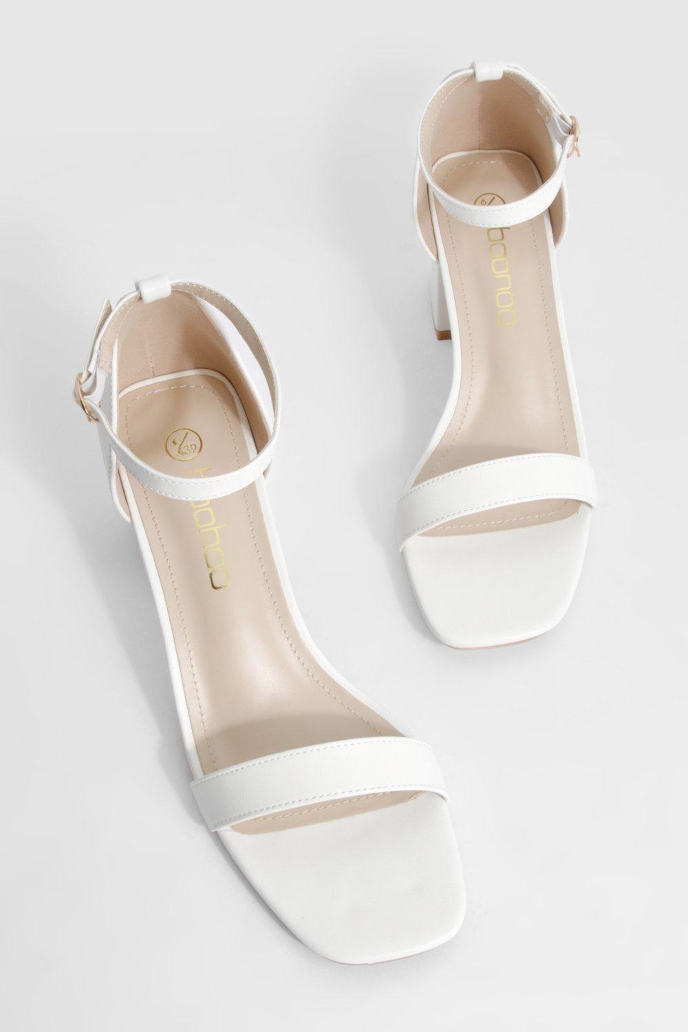 Boohoo hot sale white heels