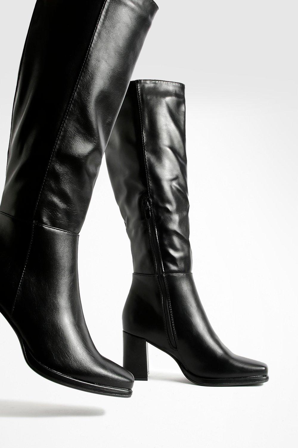 Knee high boots boohoo best sale