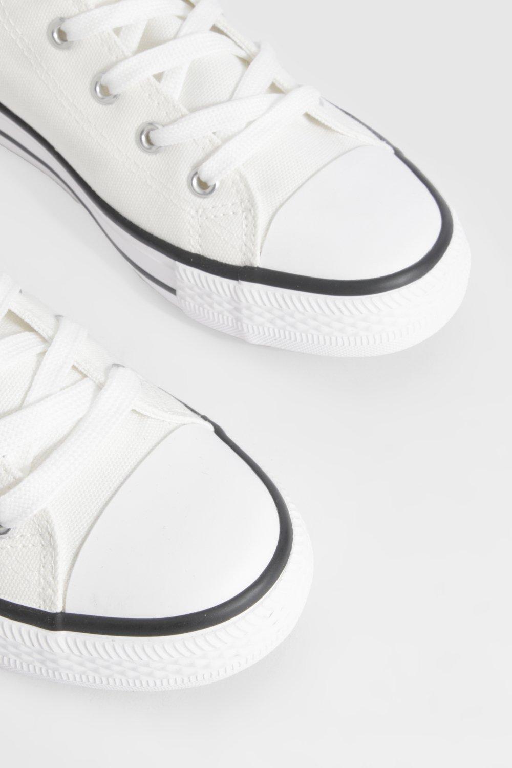 Boohoo on sale white sneakers