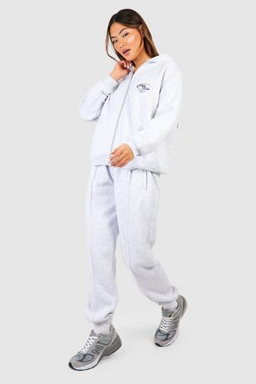DSGN Studio Sports Zip Through Hooded Tracksuit ash grey