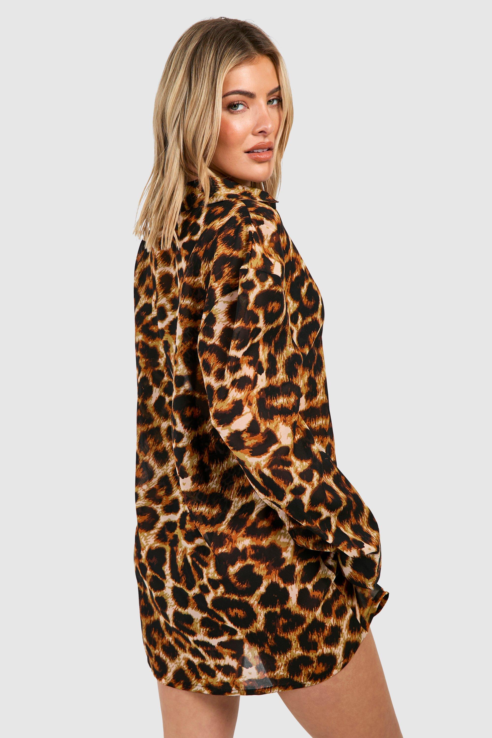 Leopard Beach Cover up Tunic