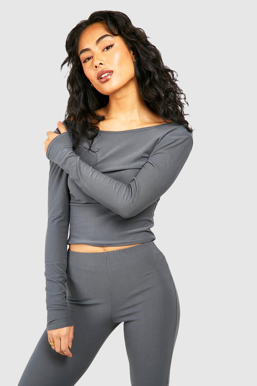 Charcoal Super Soft Long Sleeve Top image number 1