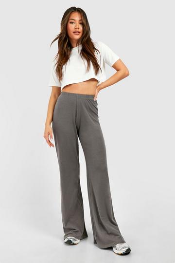 Premium Super Soft Wide Leg Trouser charcoal