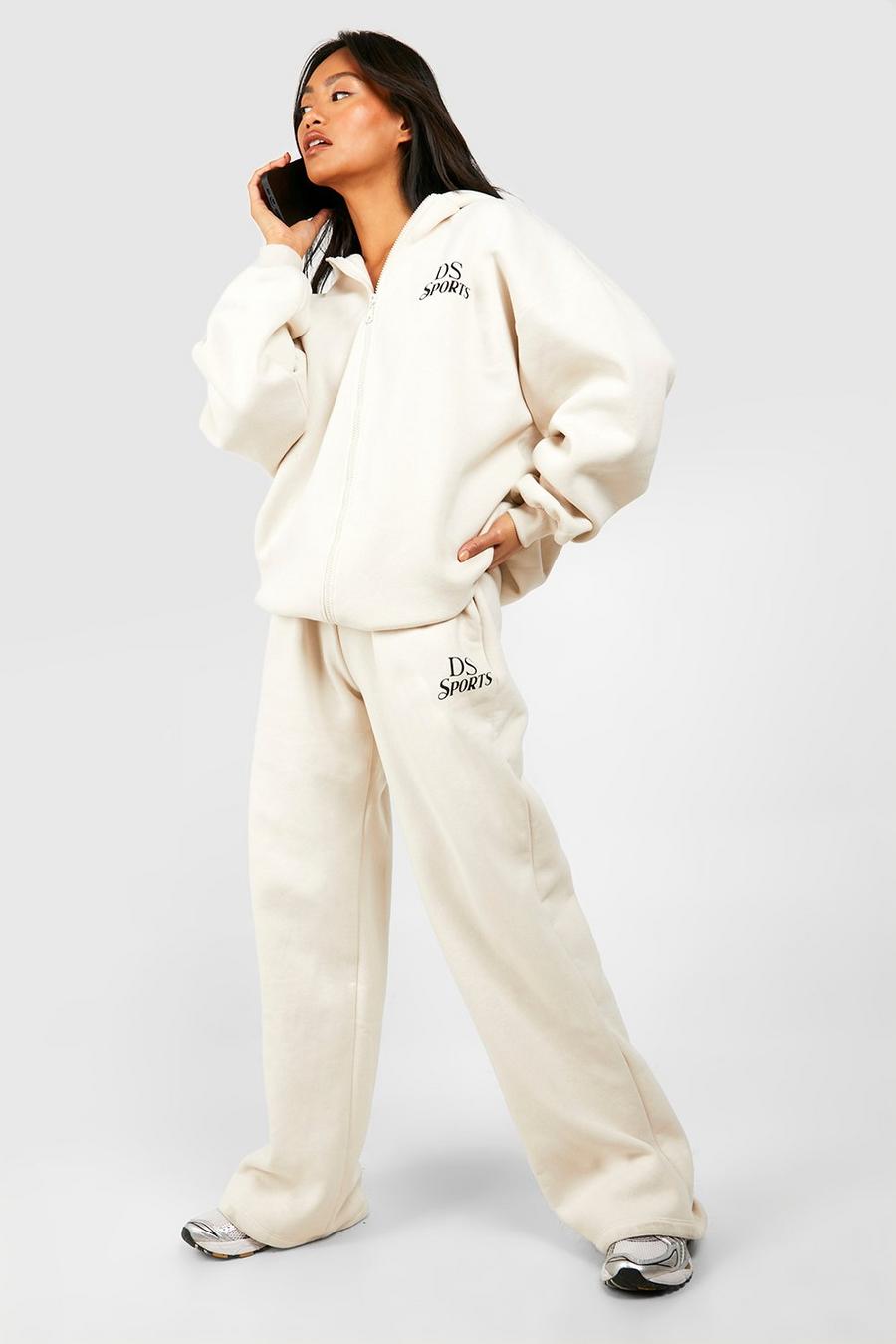 Stone Ds Sports Club Slogan Oversized Zip Through Tracksuit image number 1