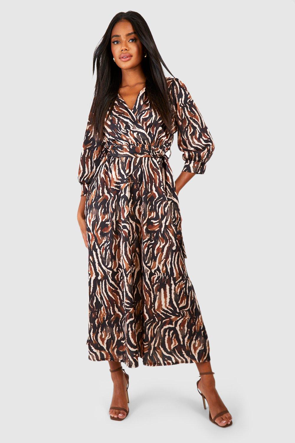 Animal print maxi store shirt dress