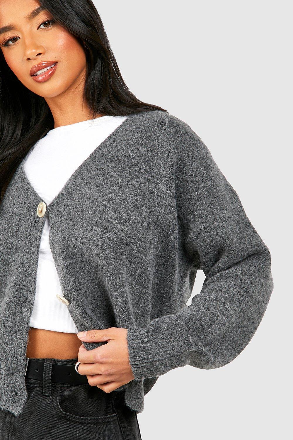 Petite grey clearance cardigan